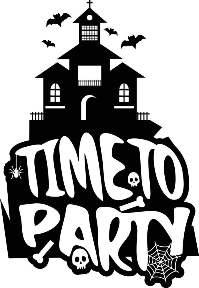 Time to party with creative design vector