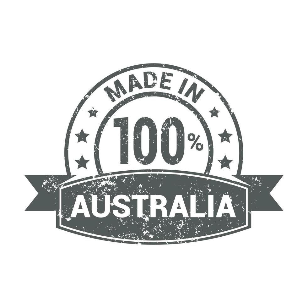 Australia stamp design vector