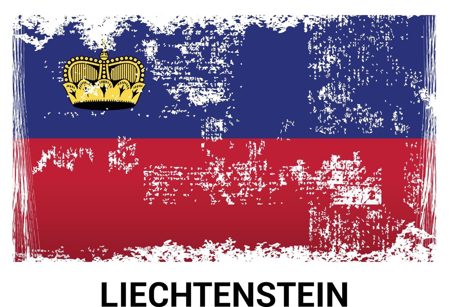 vector de diseño de banderas de Liechtenstien