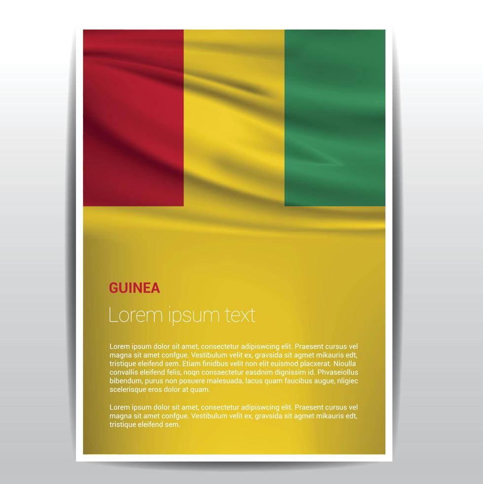 Guinea flags design vector