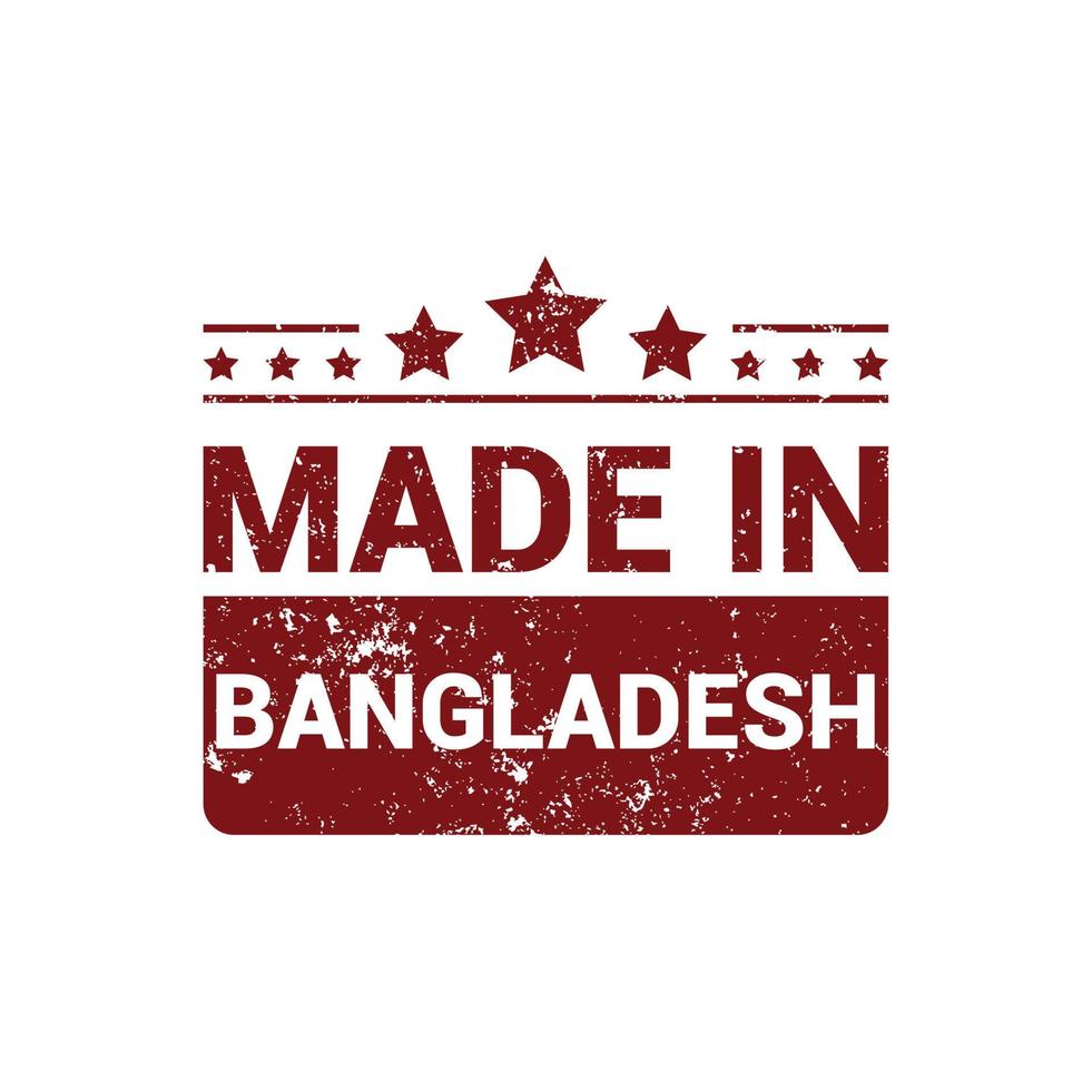 Bangladesh stamp design vector