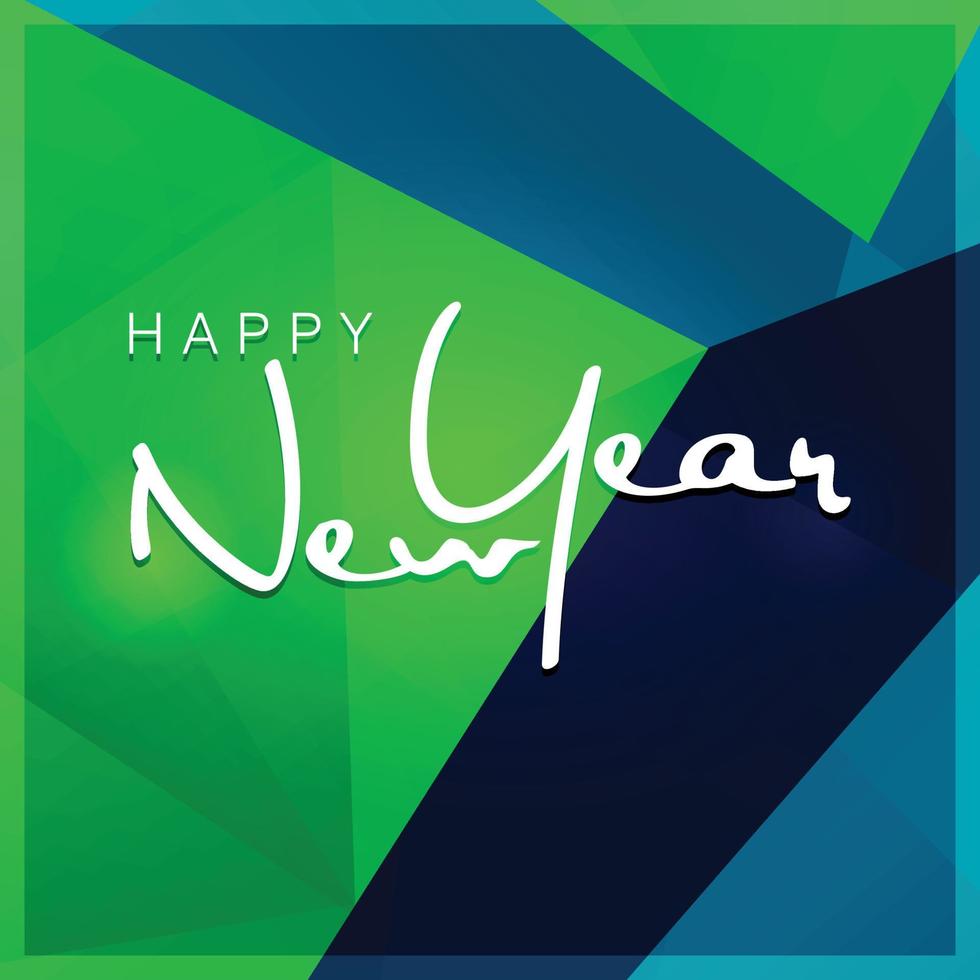 Happy New Year typographic design vector