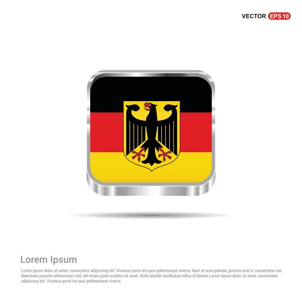vector de diseño de bandera de alemania