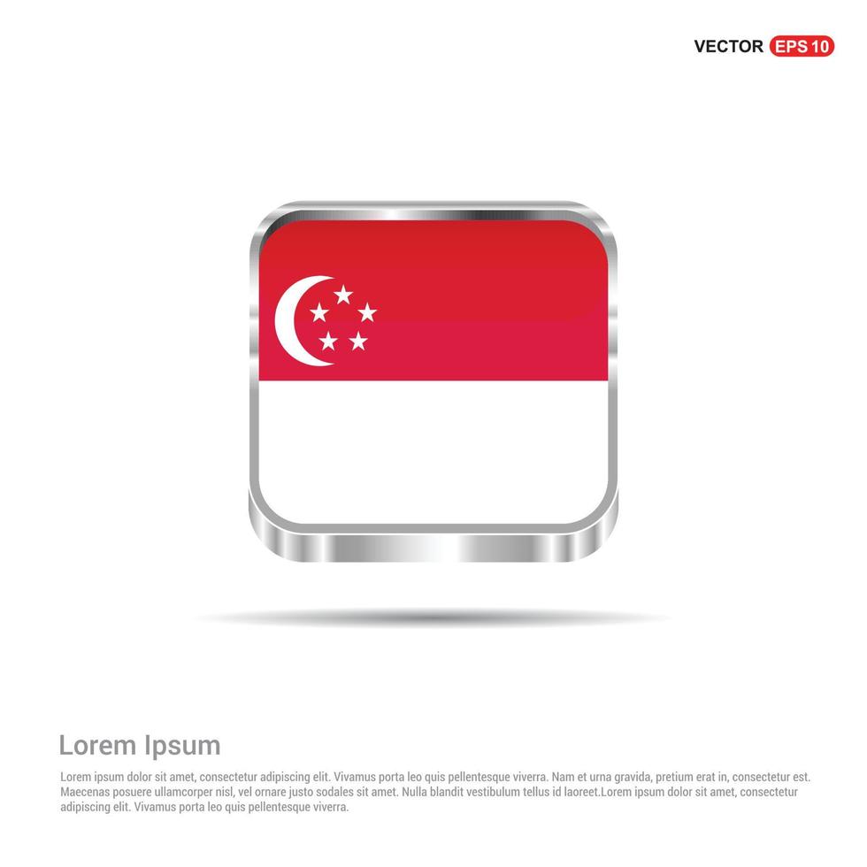 vector de diseño de bandera de singapur