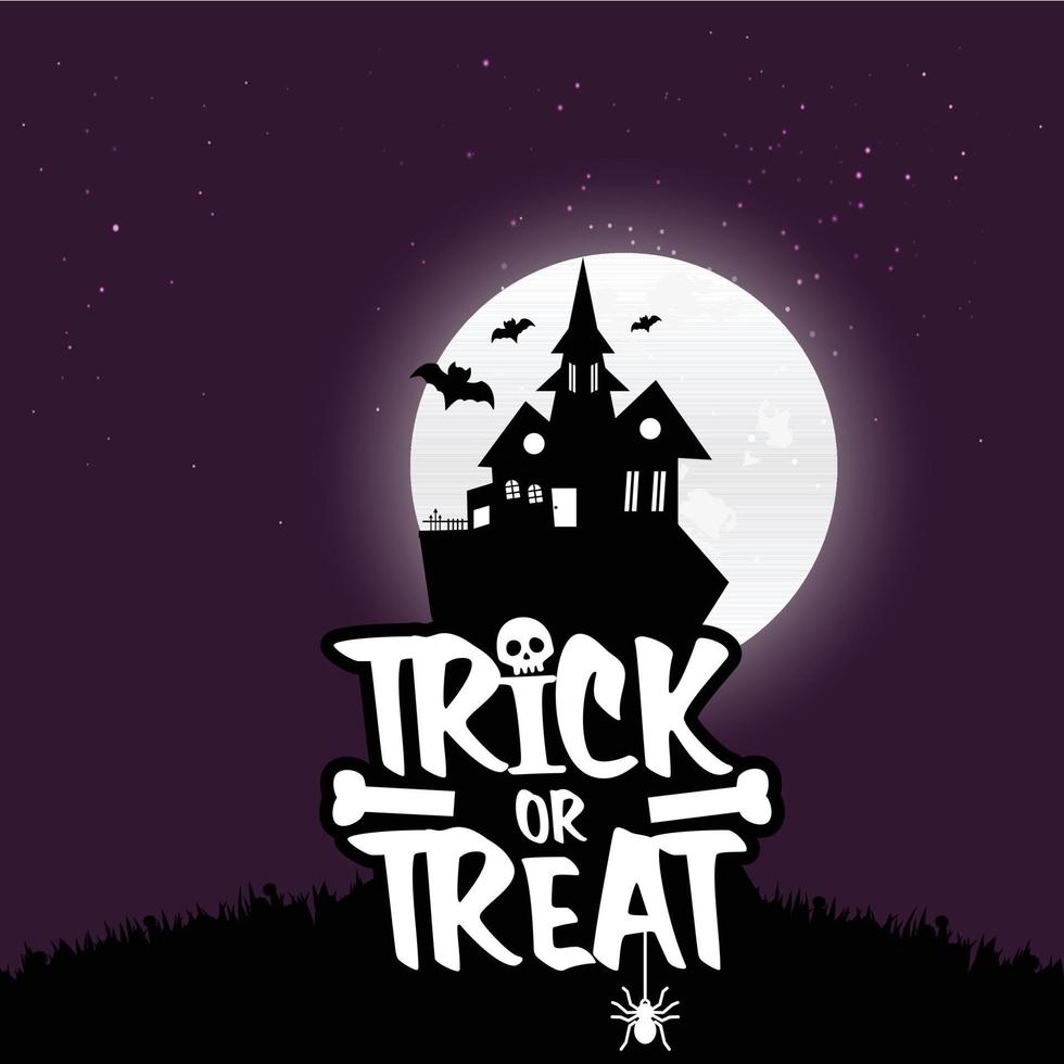 Happy Halloween scary Night background vector