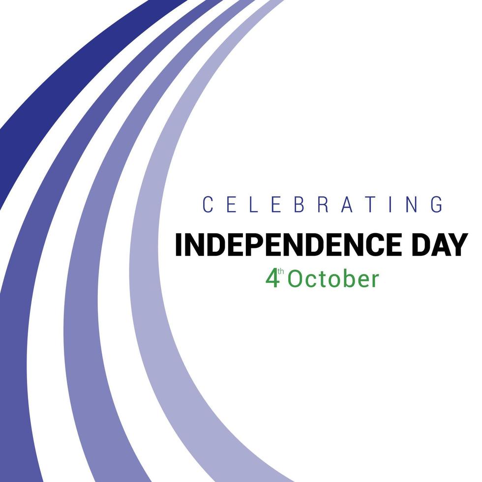 Lesotho Independence day design vector