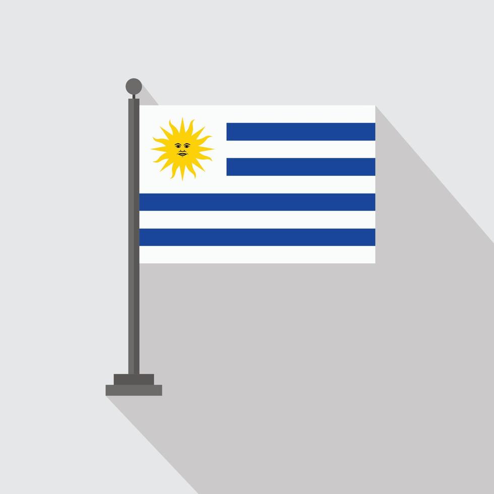 bandera del país con vector de diseño creativo