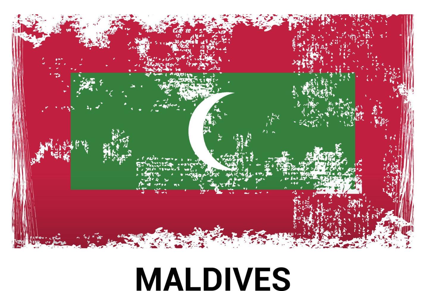 Maldives flag design vector