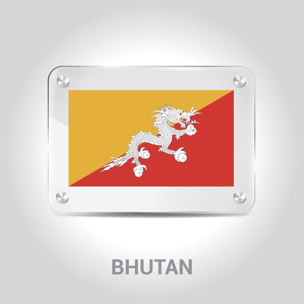 Bhutan flag design vector 13304222 Vector Art at Vecteezy