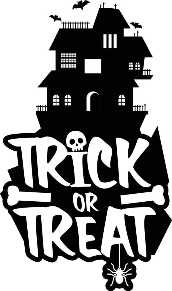 Trick o Treat design vector