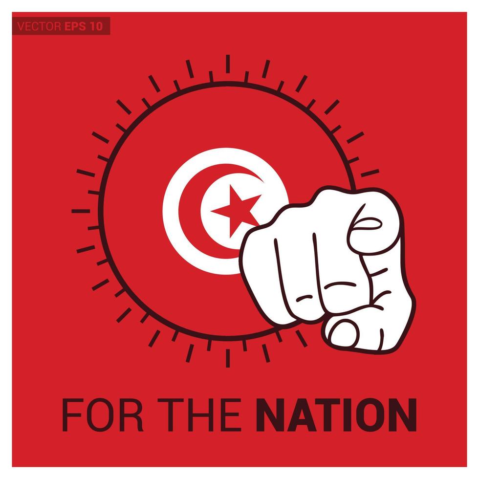 Country flag for nation with creative design vector
