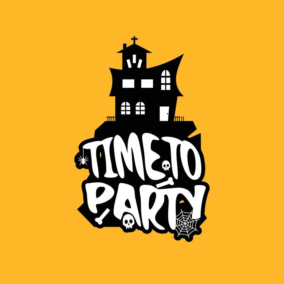 Time to party with creative design vector