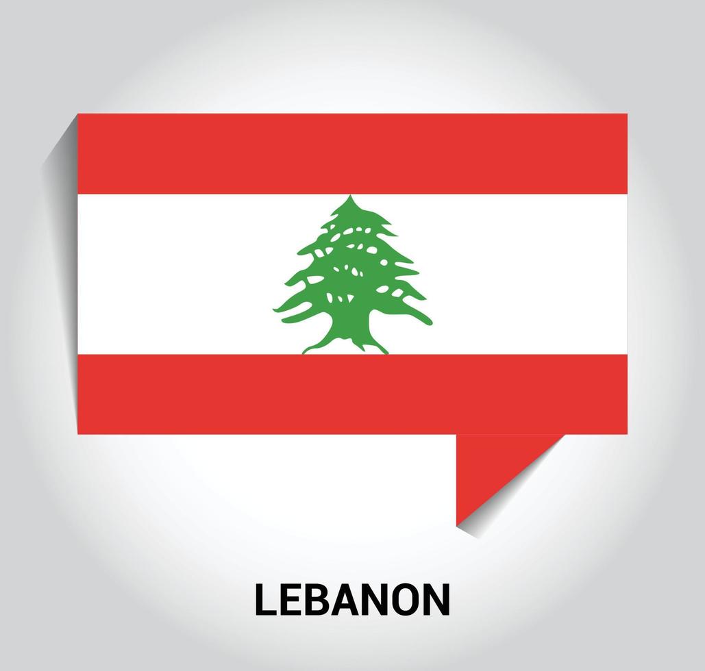 Lebanon Independence day design vector