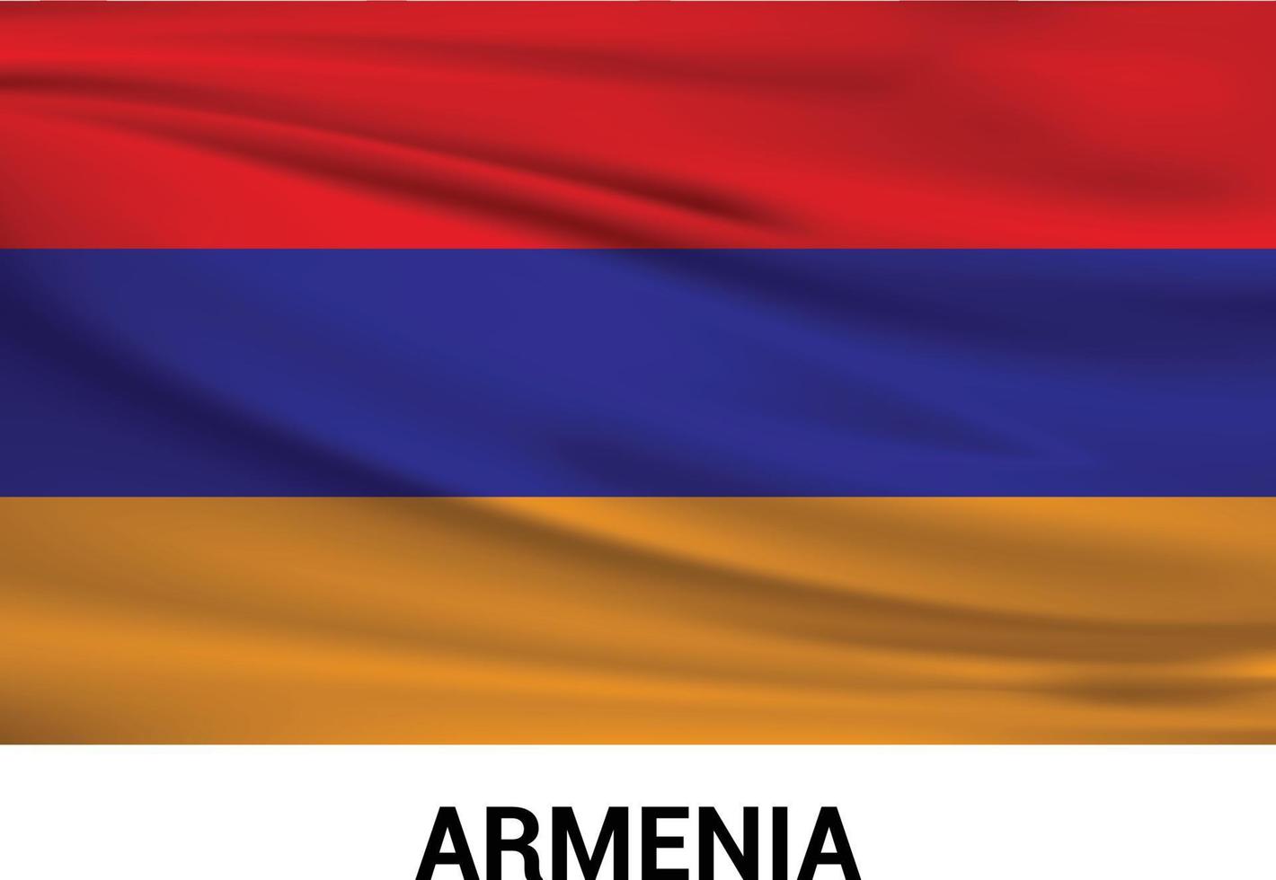 Armenia flag design vector