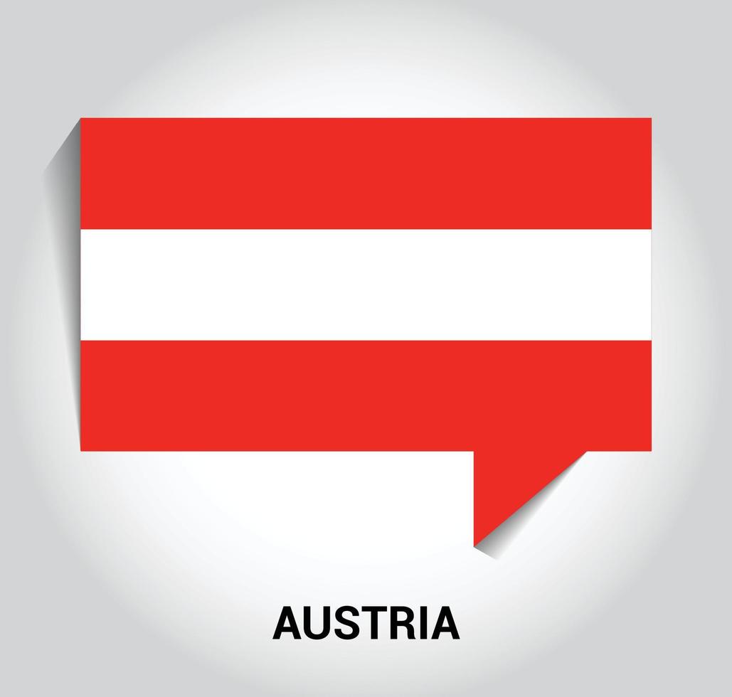 vector de diseño de bandera de austria