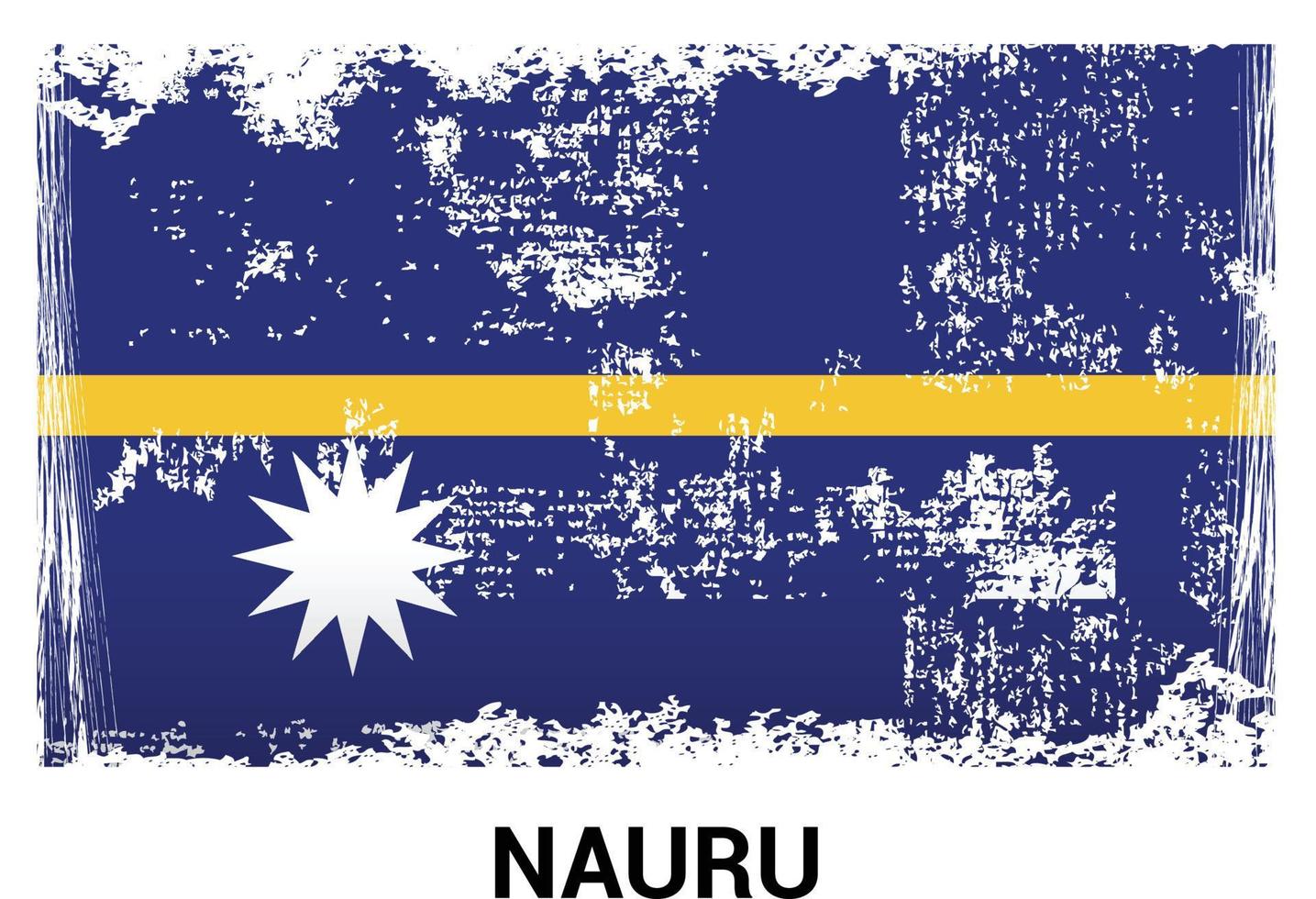 vector de diseño de bandera de nauru