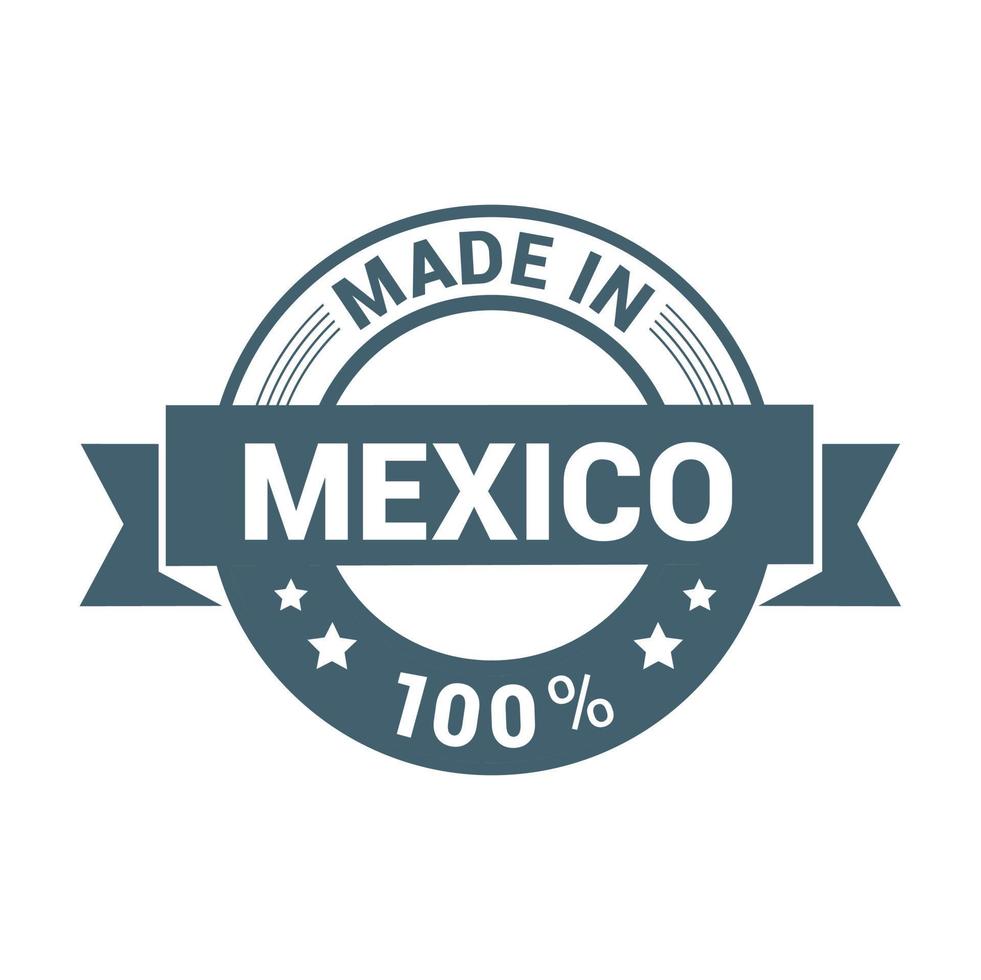 Made in Mexico flag design vector