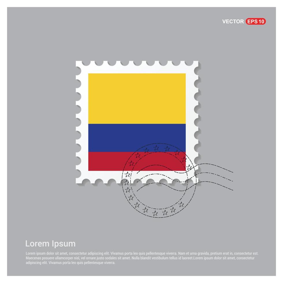 vector de diseño de bandera de Colombia
