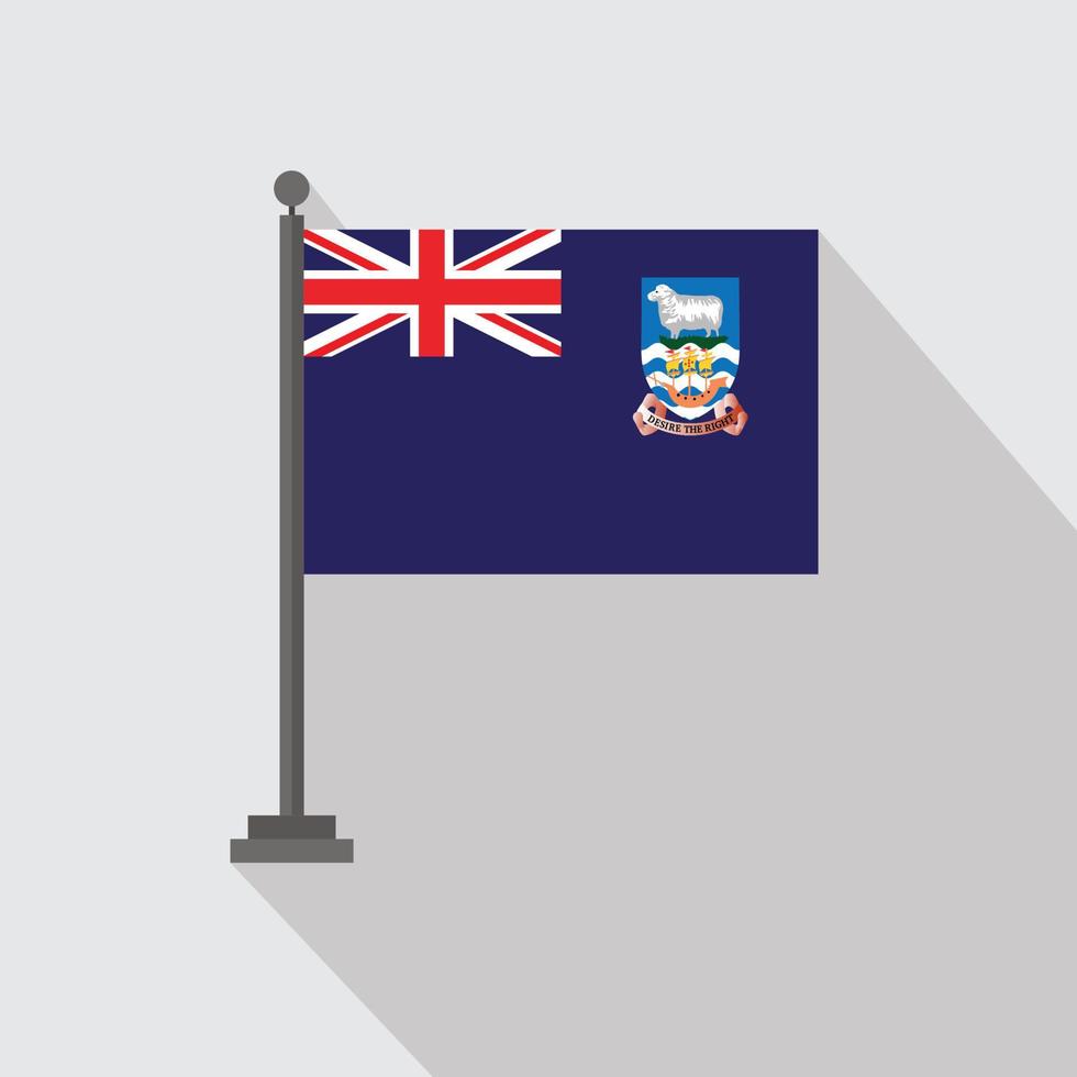 bandera del país con vector de diseño creativo