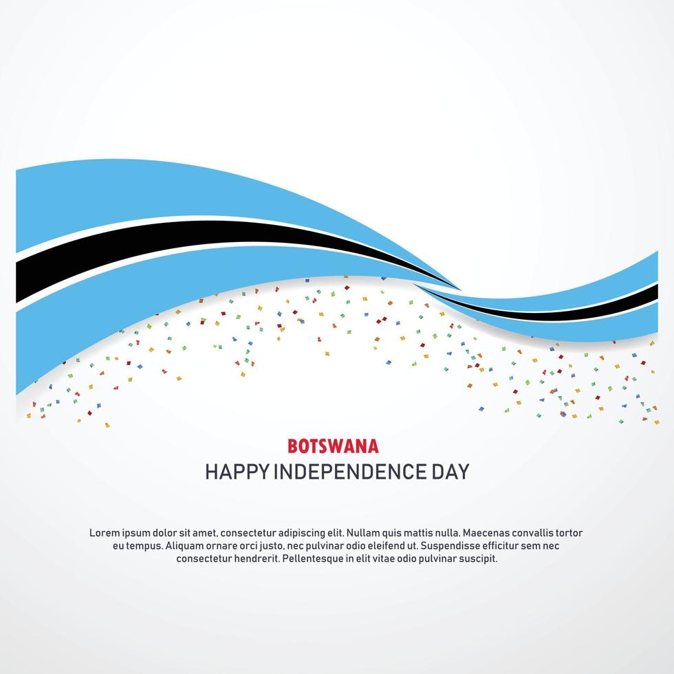 Botswana Happy independence day Background vector