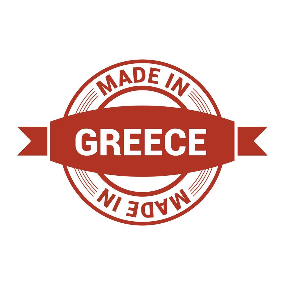 Greece stamp design vector