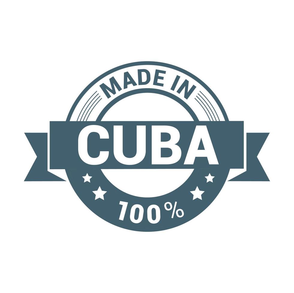 Cuba stamp design vector