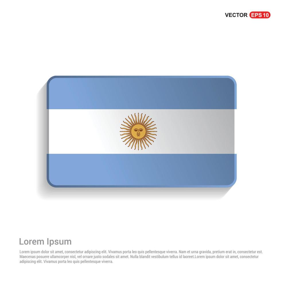 Argentina flag design vector