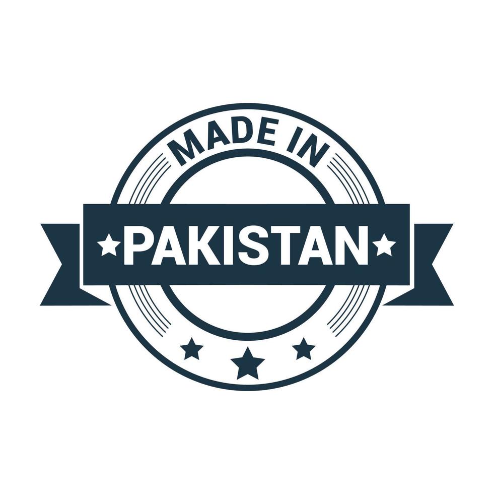 vector de diseño de sello de pakistán