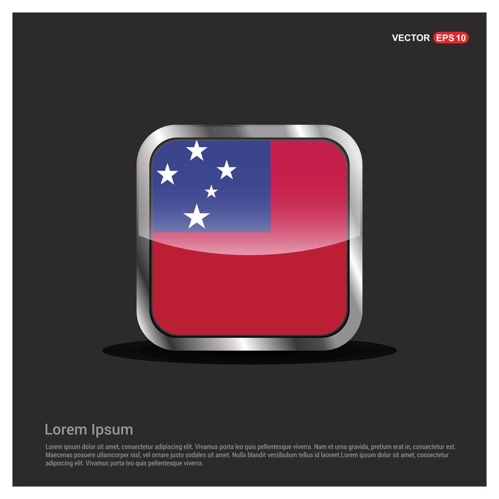 Samoa flags design vector
