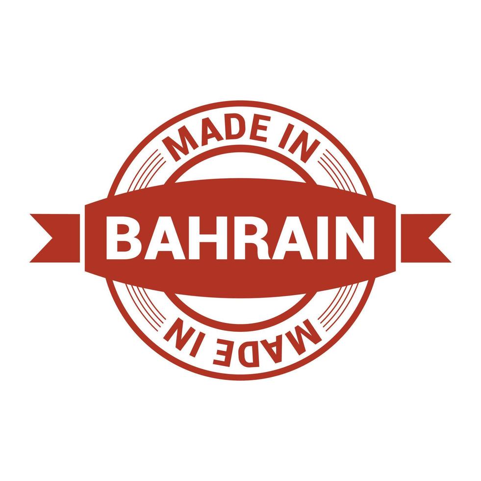 Bahrain stamp design vector