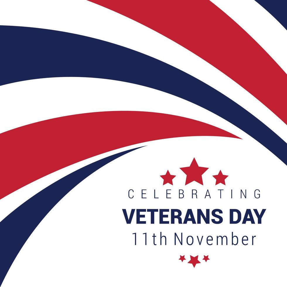 Happy Veterans day design with typography vector