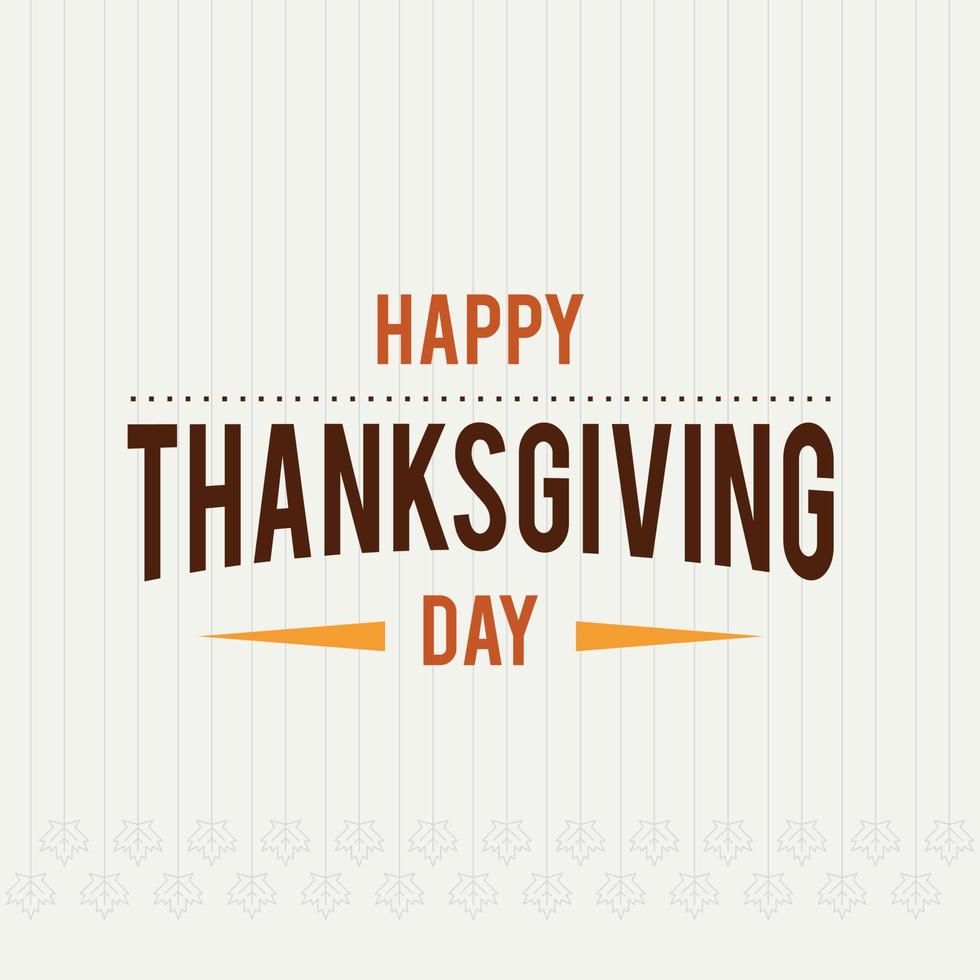 Happy Thanks giving day design vector