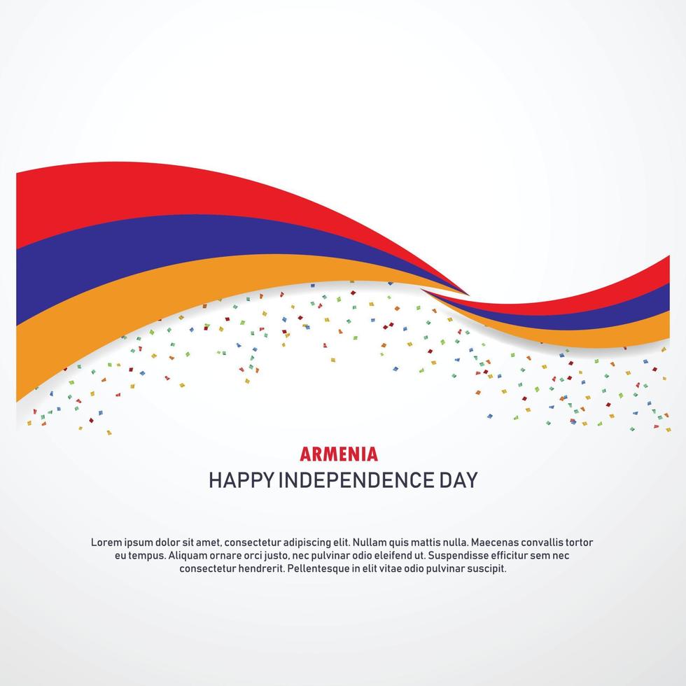 Armenia Happy independence day Background vector