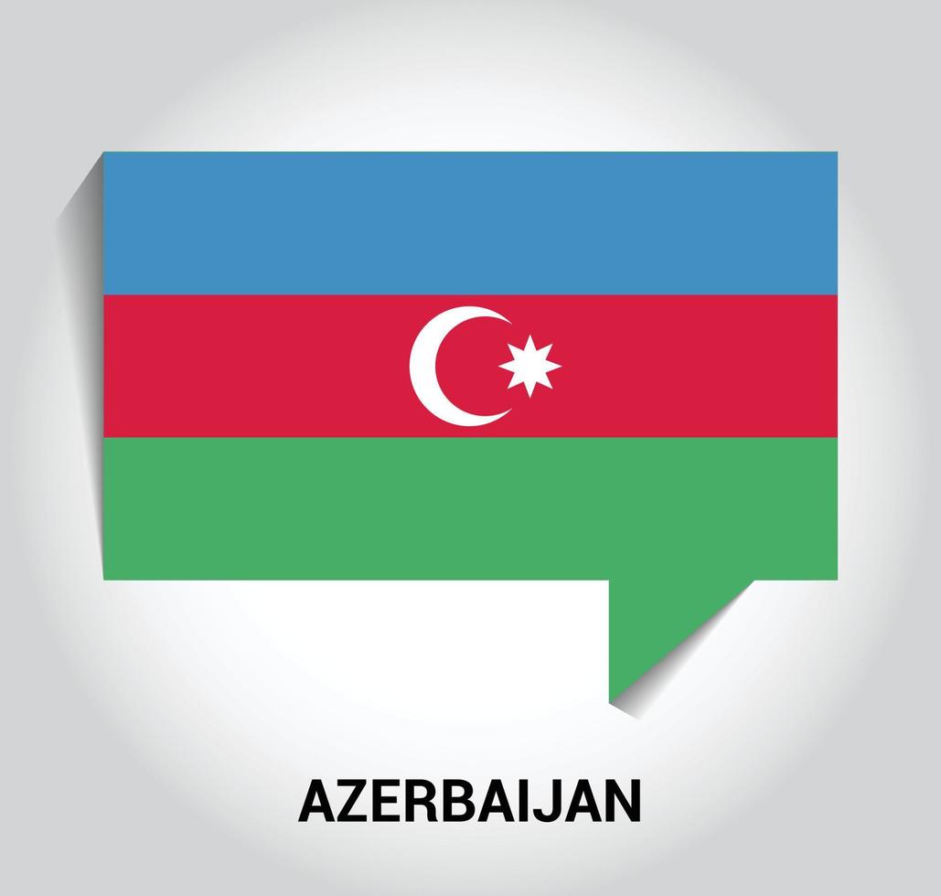 Azerbaijan flag design vector