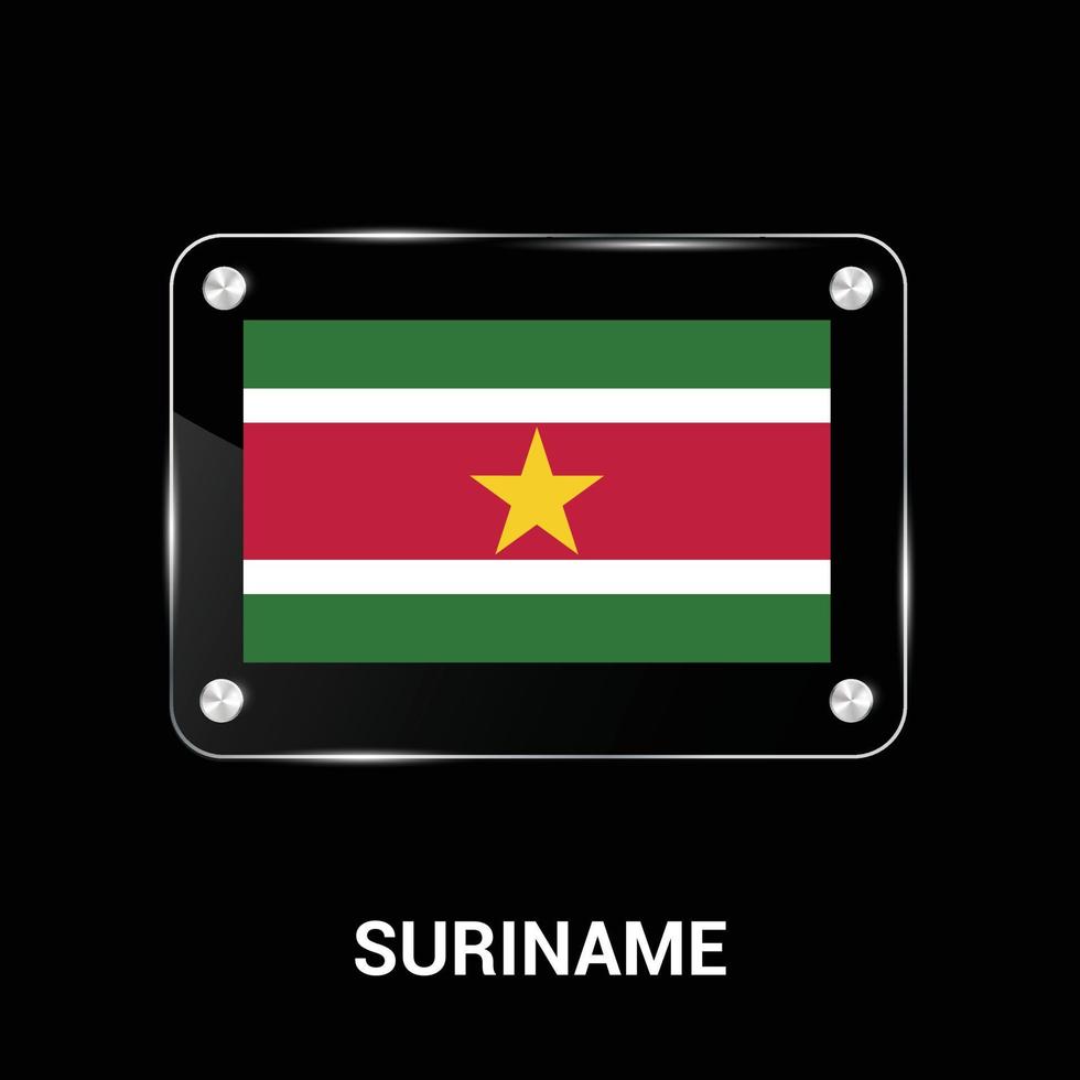 Suriname flag design vector