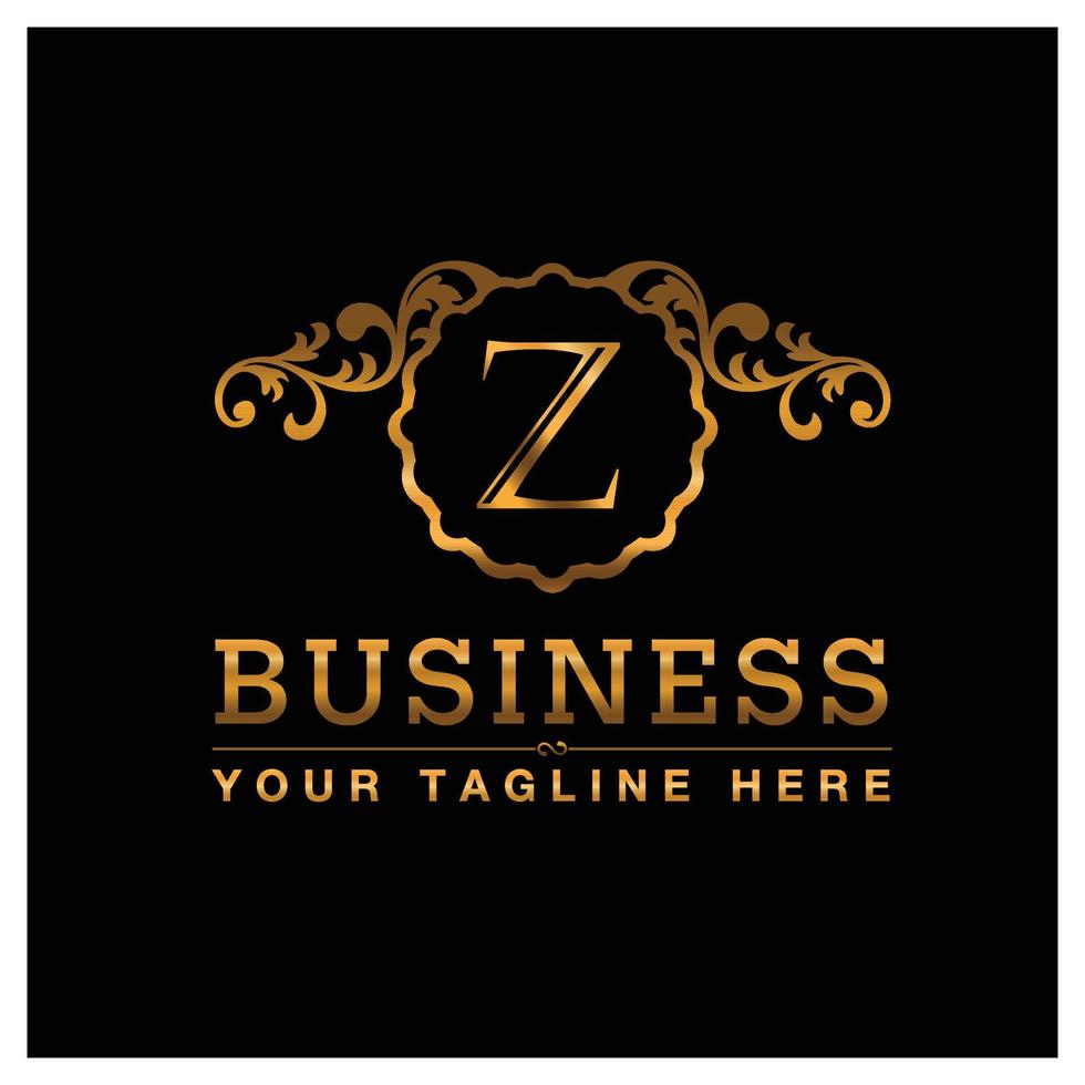 Alphabetic logo design with elegent design and typography vector