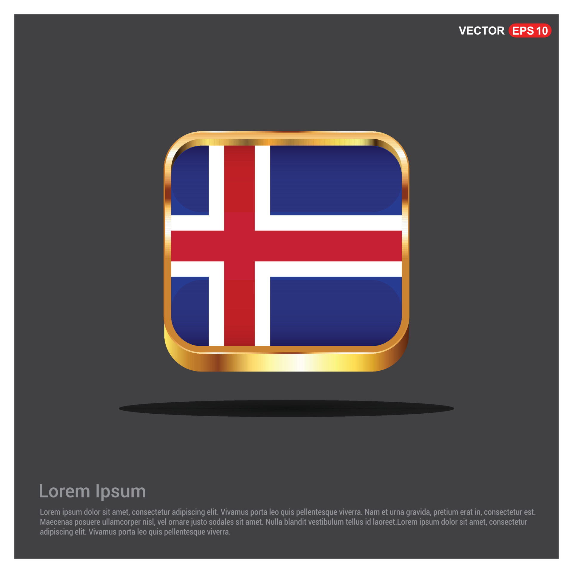 vector de diseño del día de la independencia de islandia 13304722