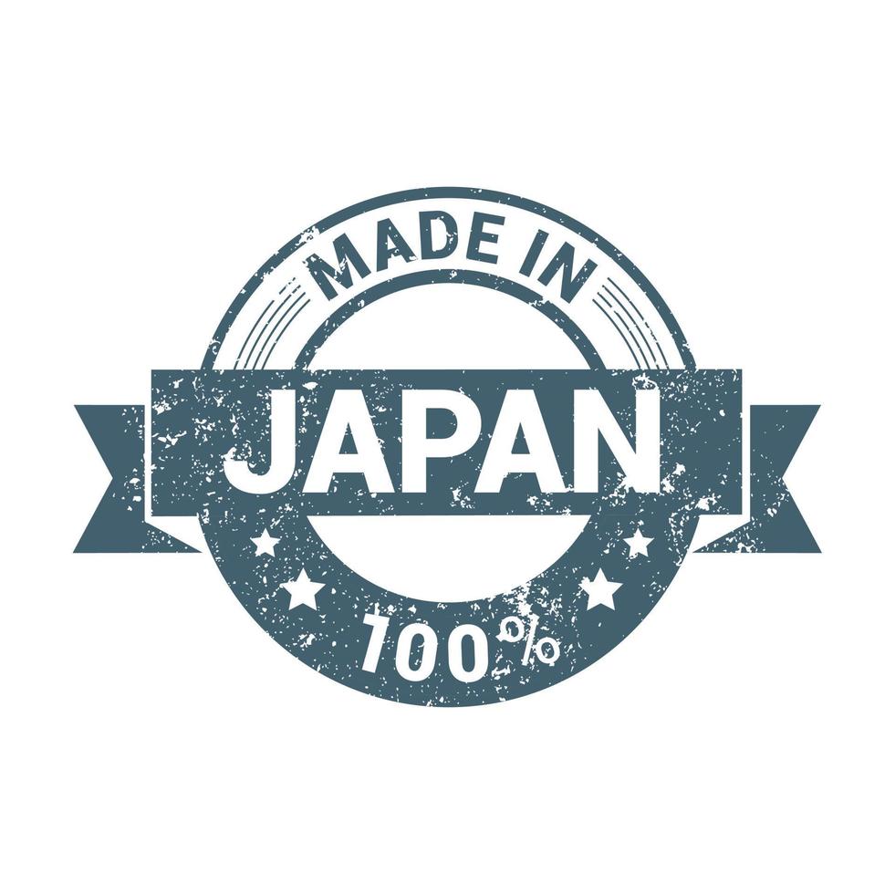 Japan stamp design vector