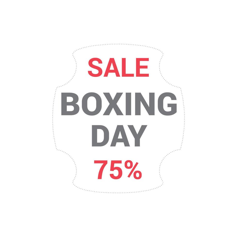 Boxing day sale card with elegent design vector