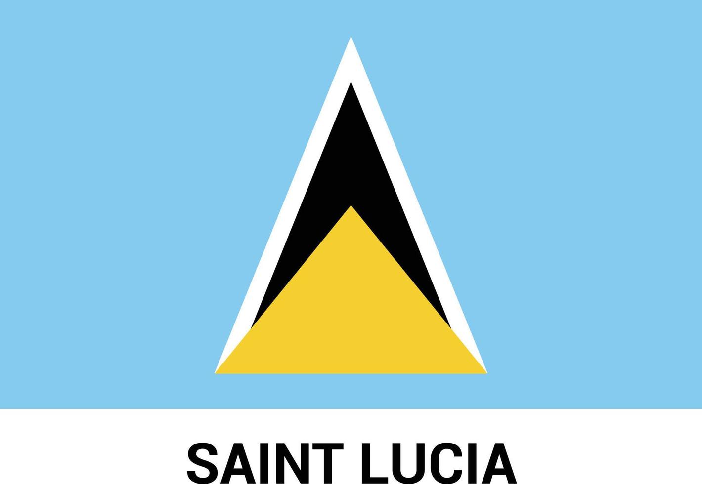 vector de diseño de banderas de santa lucía