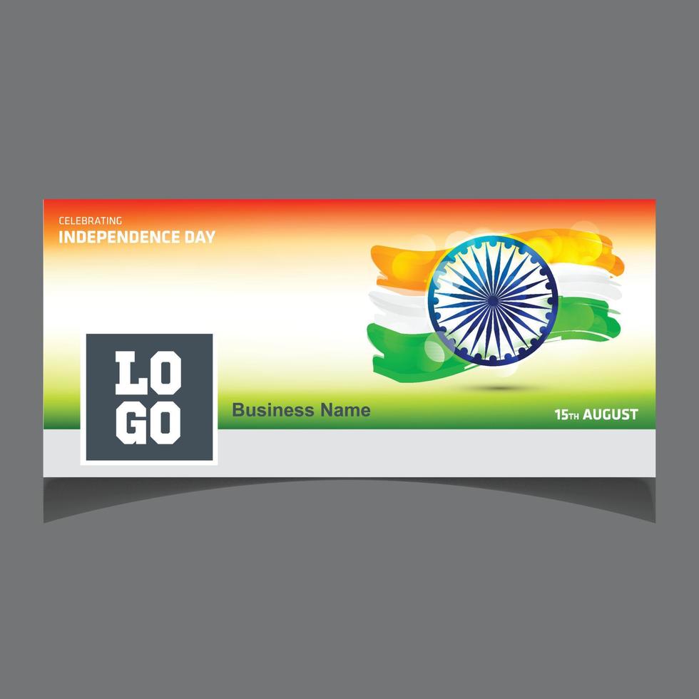 India Independence day social media cover vector