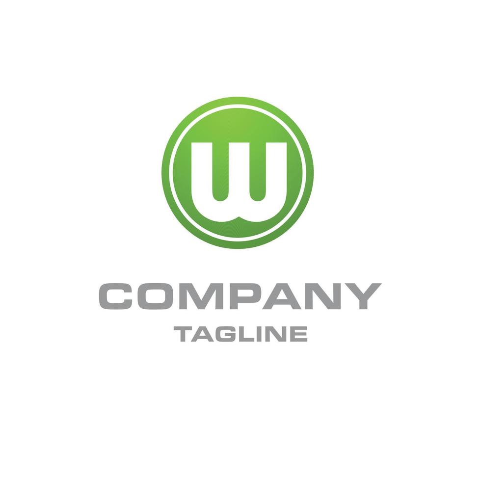 Alphabetical logo design with creative typography vector