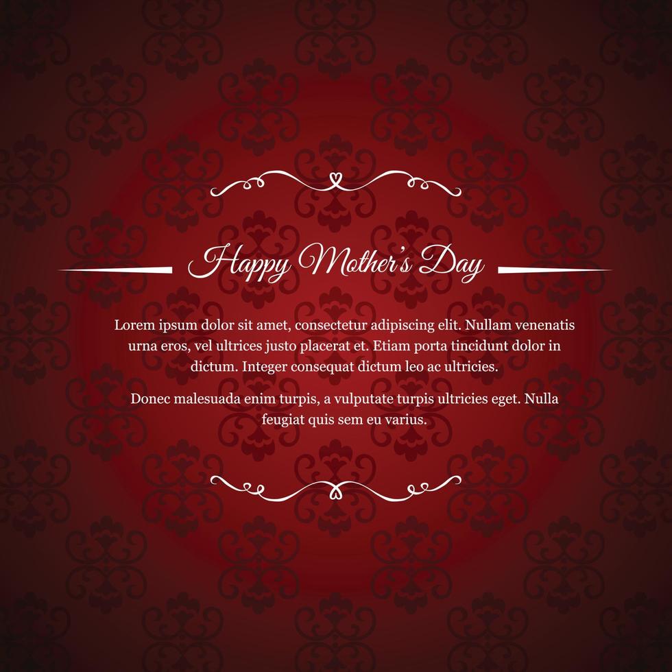 Happy Mother's day design vector