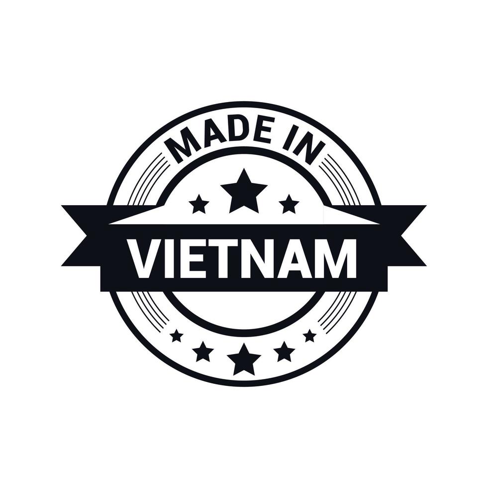 vector de tipografía de diseño de sello de vietnam