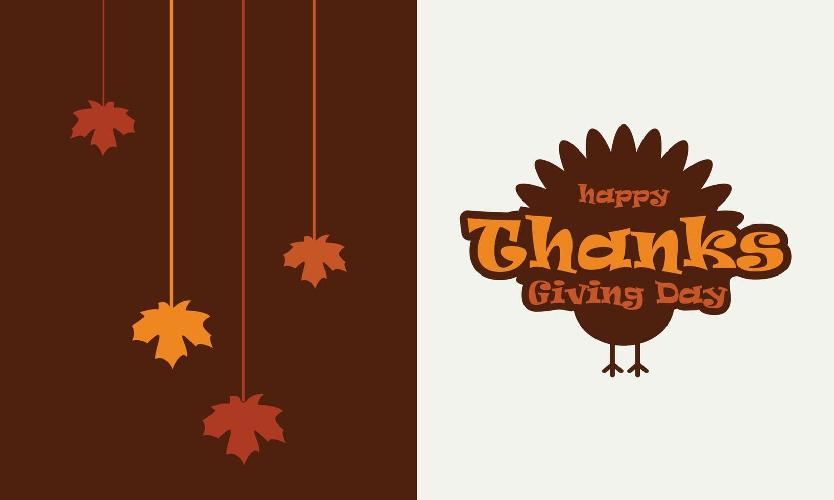 Happy Thanks giving day design vector