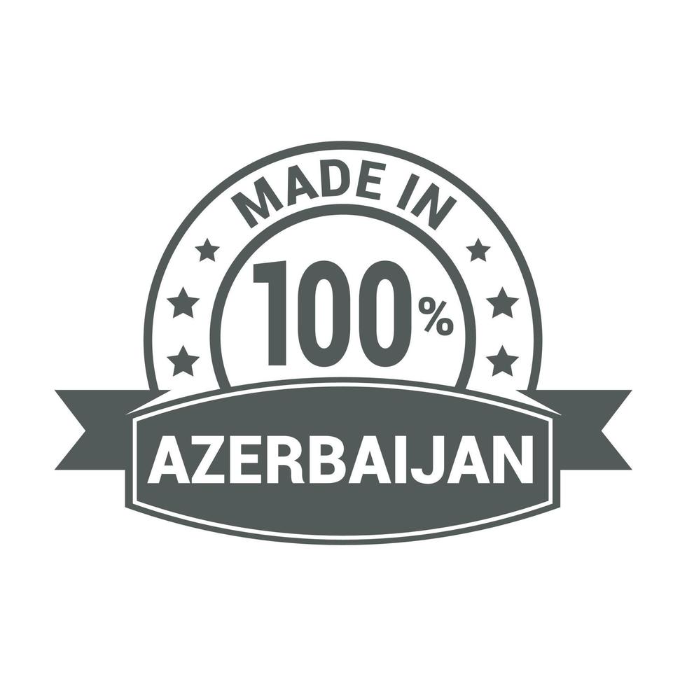 Azerbaijan stamp design vector