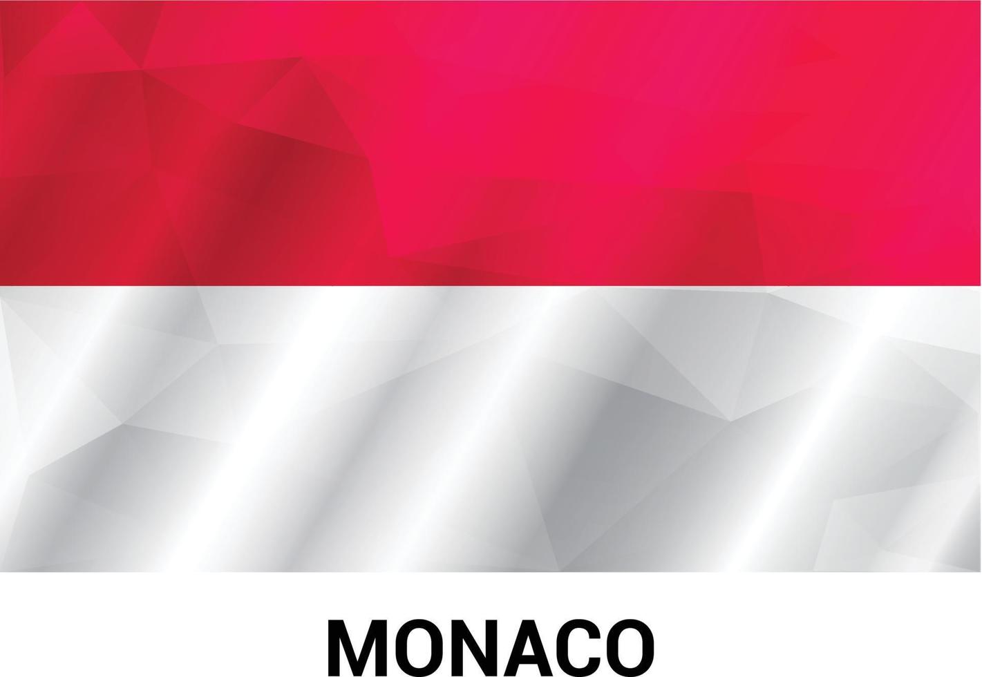 Monaco flags design vector