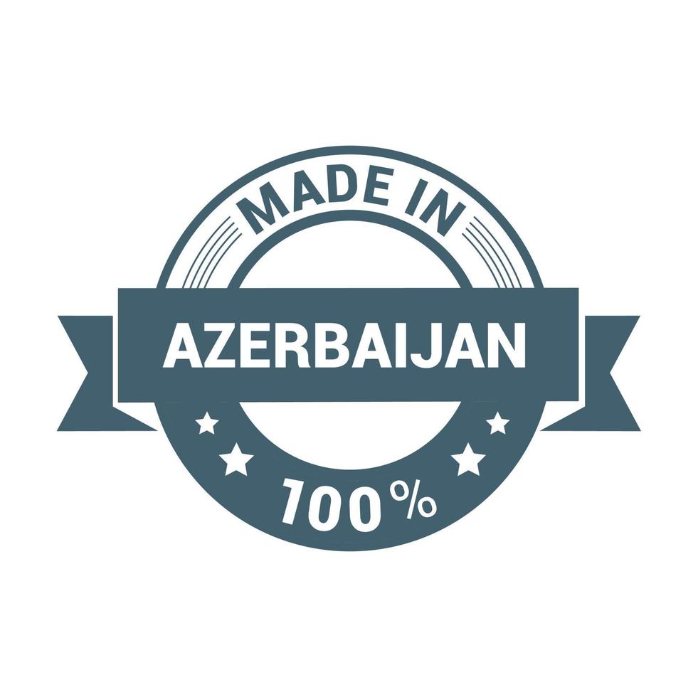 Azerbaijan stamp design vector