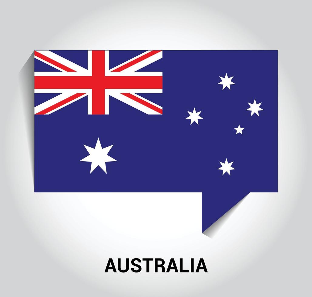 Australia flag design vector