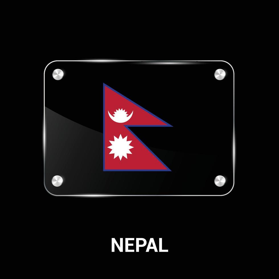 vector de diseño de bandera de nepal